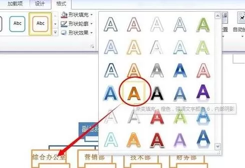 word2010使用SmartArt制作组织结构的方法