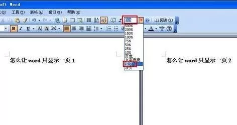 word2010设置单页显示的步骤 word2010如何设置单页显示