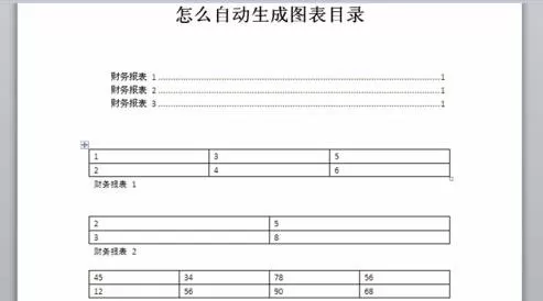 word2010自动生成图表目录的图文教程