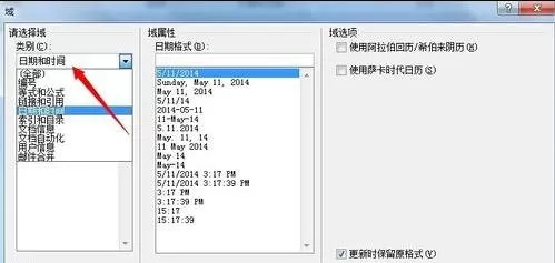 怎么在word2010中更新和锁定域?