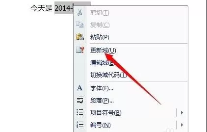 怎么在word2010中更新和锁定域?