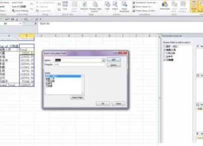 Excel2010数据透视表如何添加计算字段?