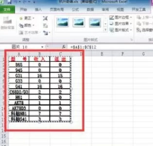 Excel2010工作表中如何给数据创建图片?