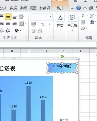 通过文本框怎样向Excel2010图表添加文本?
