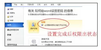 怎么对Word2010文档设置密码?