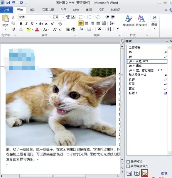 Word2010怎样锁定文档样式?锁定文档样式的方法