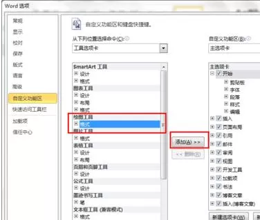 Word2010调用绘图工具的具体操作