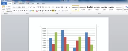 word2010如何制作柱状图?word2010制作柱状图的方法
