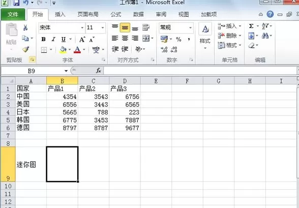 Excel2010中如何制作迷你图?制作迷你图的方法