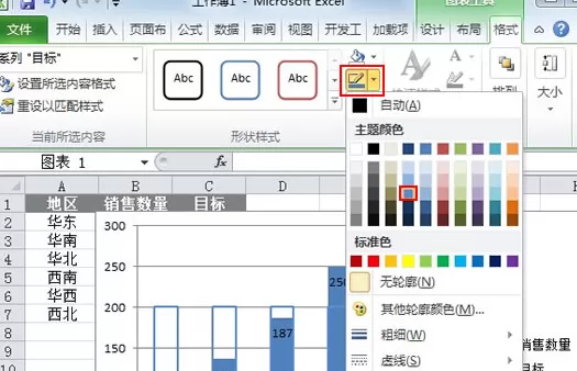 Excel2010如何制作柱形目标进度图?制作柱形目标进度图教程