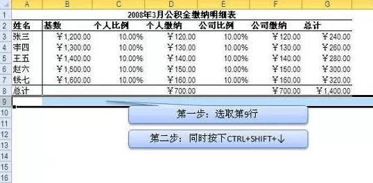 Excel2010中如何隐藏多余的单元格?