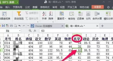 WPS如何使用COUNTIF函数实现数据排序?