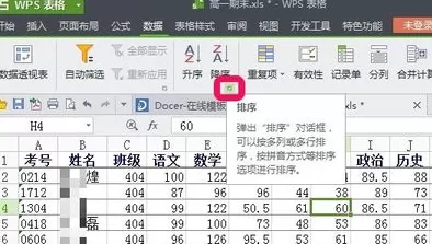 WPS如何使用COUNTIF函数实现数据排序?