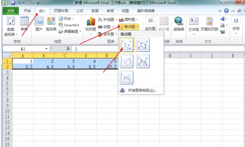 office 2010 Excel表格如何制作回归直线?