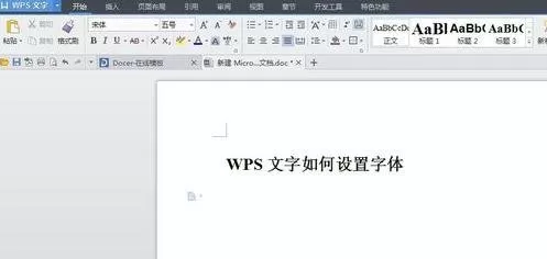 WPS文字如何设置字体的大小？设置字体大小的方法