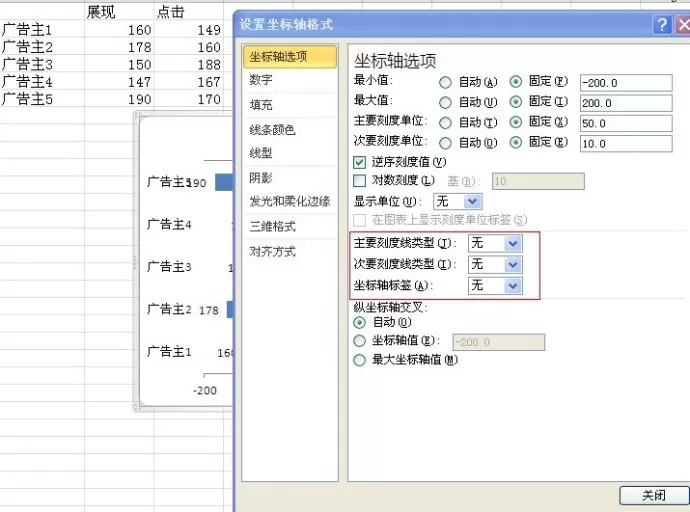 在excel2010中如何制作双向条形图?
