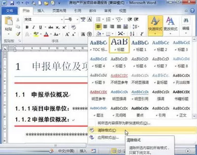 怎么在word2010处理格式和样式?