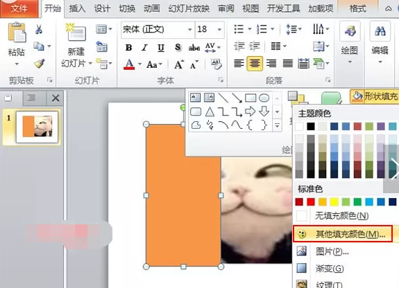 如何在PPT2010中使用透明遮罩手法?