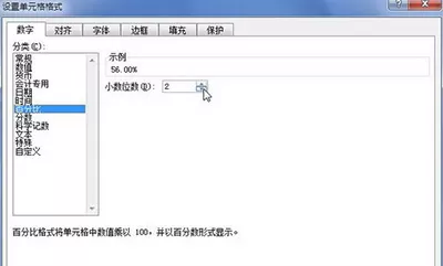 Excel2010百分比数字格式的设置方法