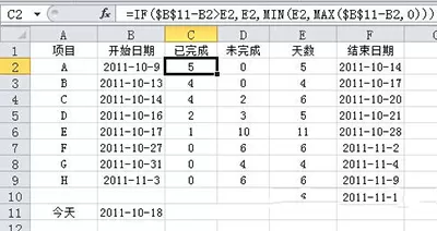 如何制作Excel2010甘特图?