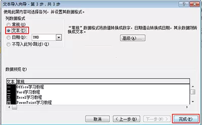 Excel2010工作表导入txt文件的具体方法