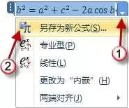 word 2010公式功能的设计及使用的方法