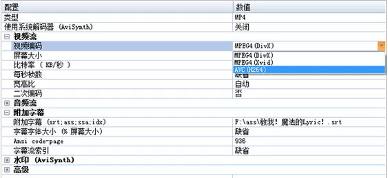 格式工厂压制字幕的形式有哪些?
