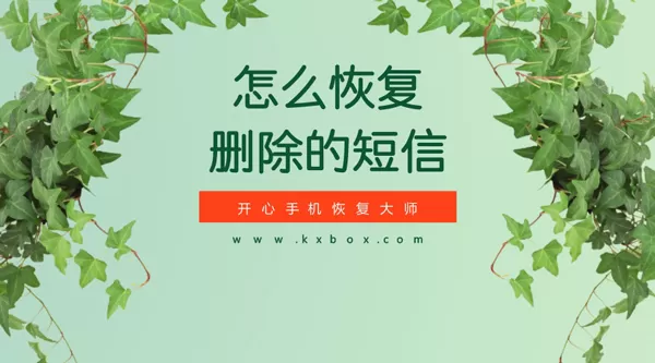 怎么恢复被误删的短信?苹果手机短信找回攻略