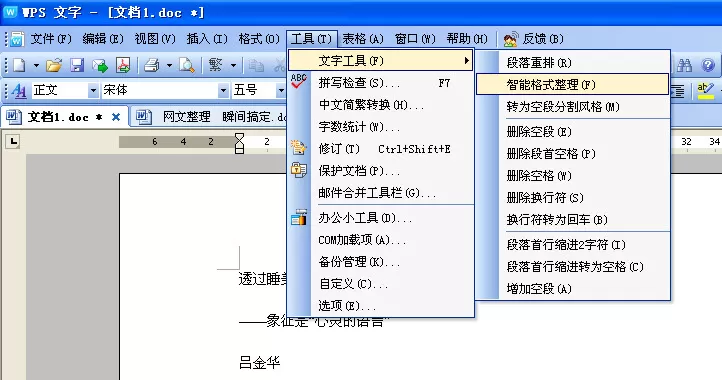 如何在WPS文字中快速实现网上文字规范化?