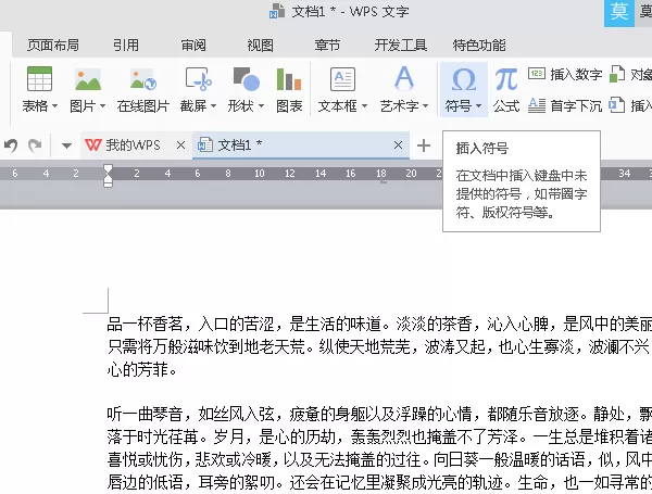 如何在wps中标注特殊符号?