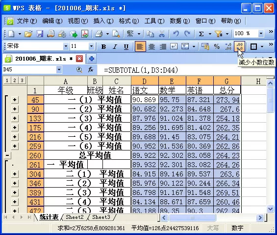 如何在WPS表格中制作期末学生成绩检测汇总表?