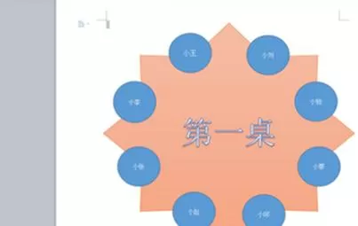 wps怎么制作圆桌座位表?