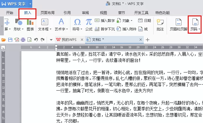 WPS2016怎么设置页码?设置页码的方法