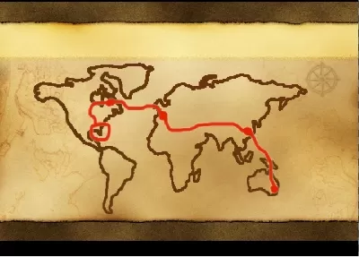 如何使用会声会影在地图上描绘线路?