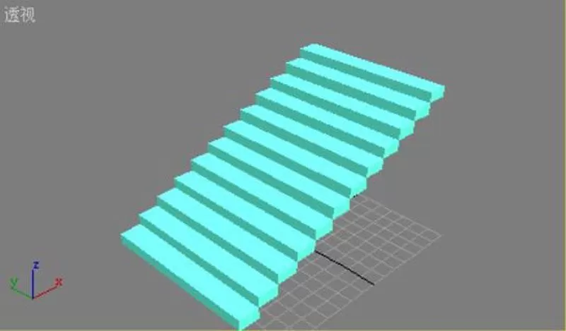 怎么使用3dmax阵列工具制作楼梯模型?