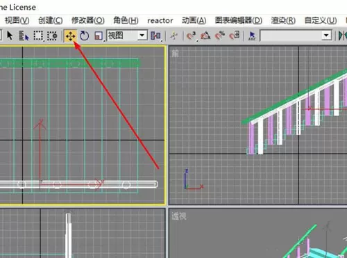 怎么使用3dmax阵列工具制作楼梯模型?
