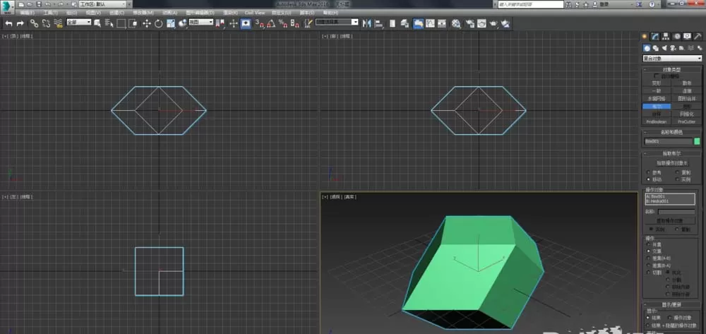 怎么在3dmax中绘制菱形十二面体模型?