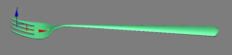 如何在3DMAX这制作一个叉子建模?