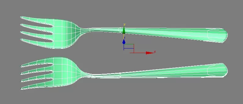如何在3DMAX这制作一个叉子建模?