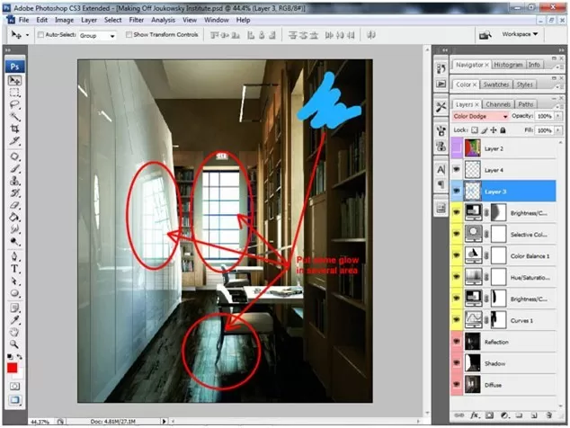 如何在3DSMAX中打造精致工作室一角效果?