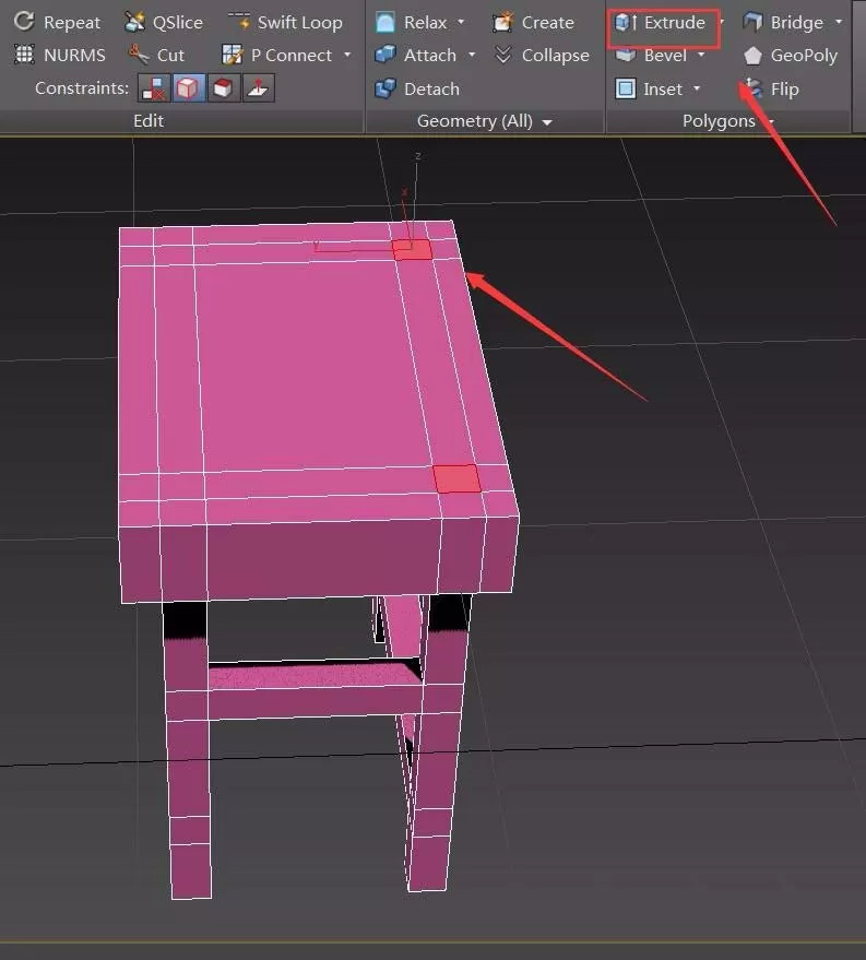 怎么在3dsmax中创建四角小板凳模型?
