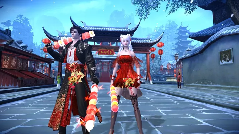 雪落苏城,福利加“马”!《九阴真经3D》新春版本现已上线