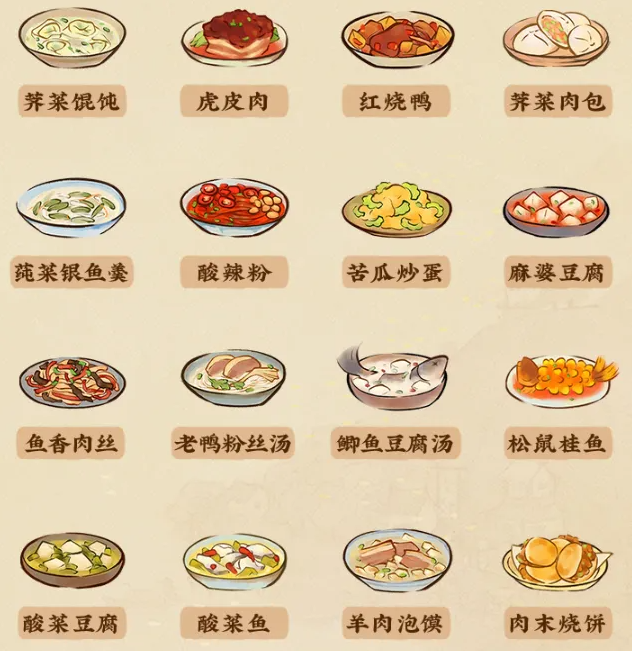 桃源深处有人家菜谱有哪些？