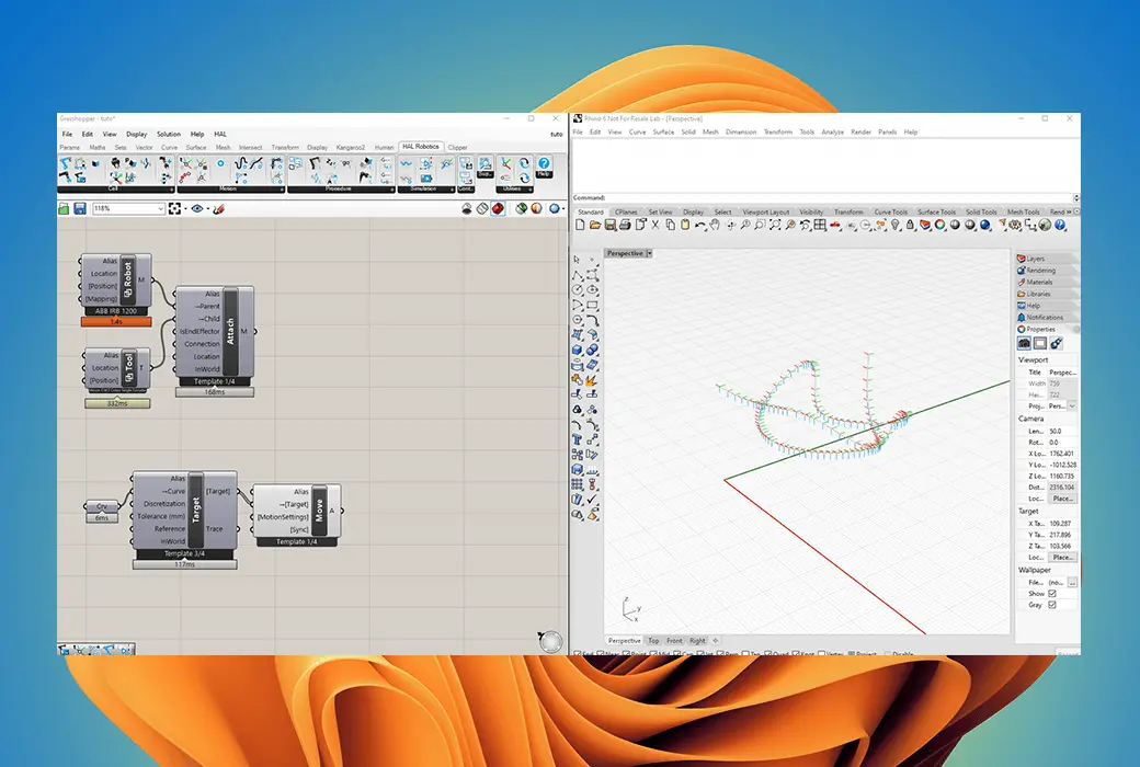 HAL Robotics Framework for Grasshopper 机器人仿真软件截图