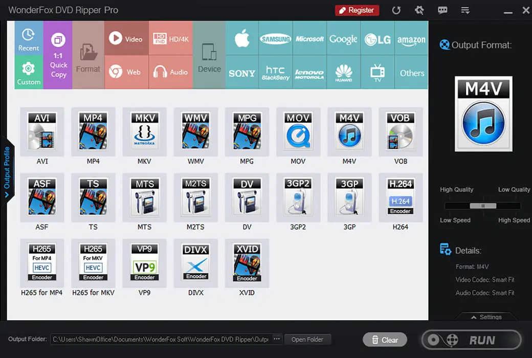 WonderFox DVD Ripper PRO DVD 视频转换抓取软件截图