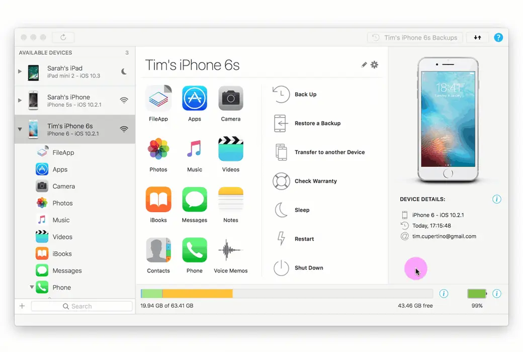 iMazing 备份管理iPhone 完美替代iTunes截图