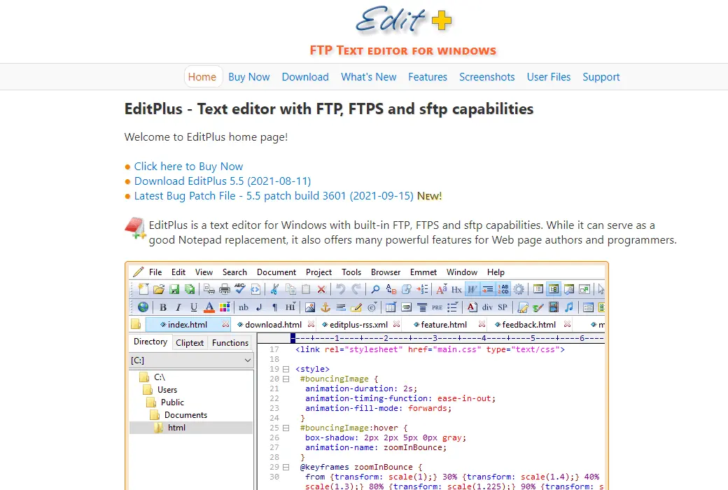 EditPlus v5 文本代码编辑器工具软件截图