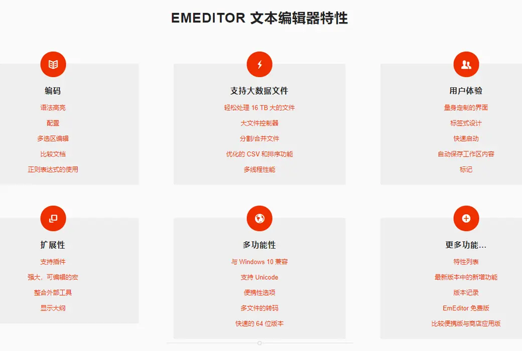 EmEditor PC 平台专业文本编辑器软件截图