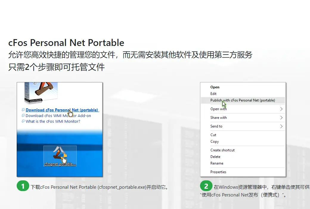 cFos Personal Net 数据文件管理同步软件截图
