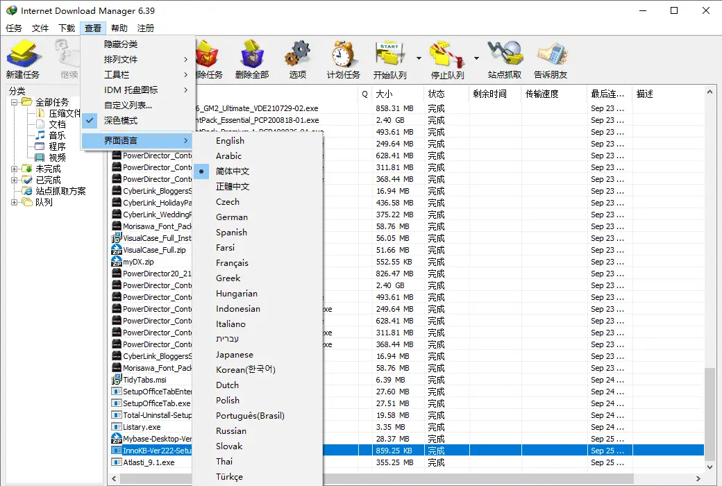Internet Download Manager (IDM) 极速下载工具截图